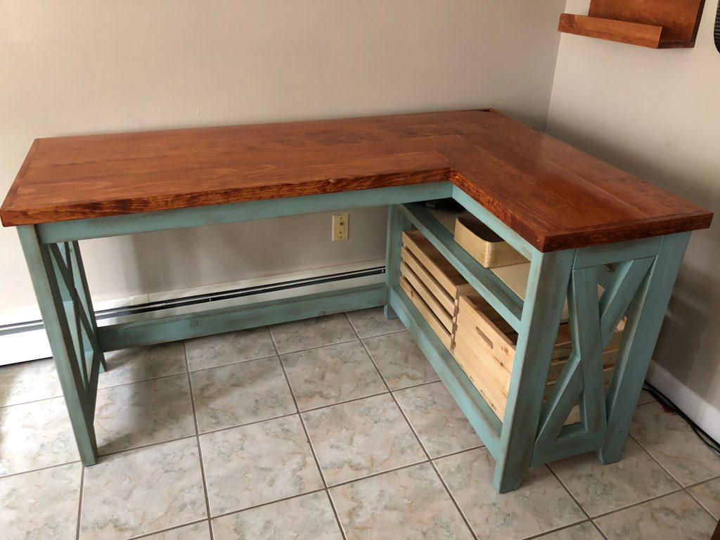 farmhouse corner computer desk